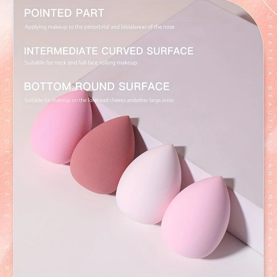 4-Piece Cosmetic Foundation Sponge Set
