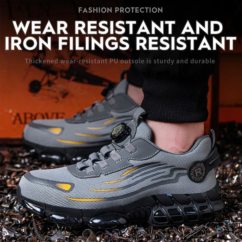 Indestructible Steel Toe Protective Safety Shoes