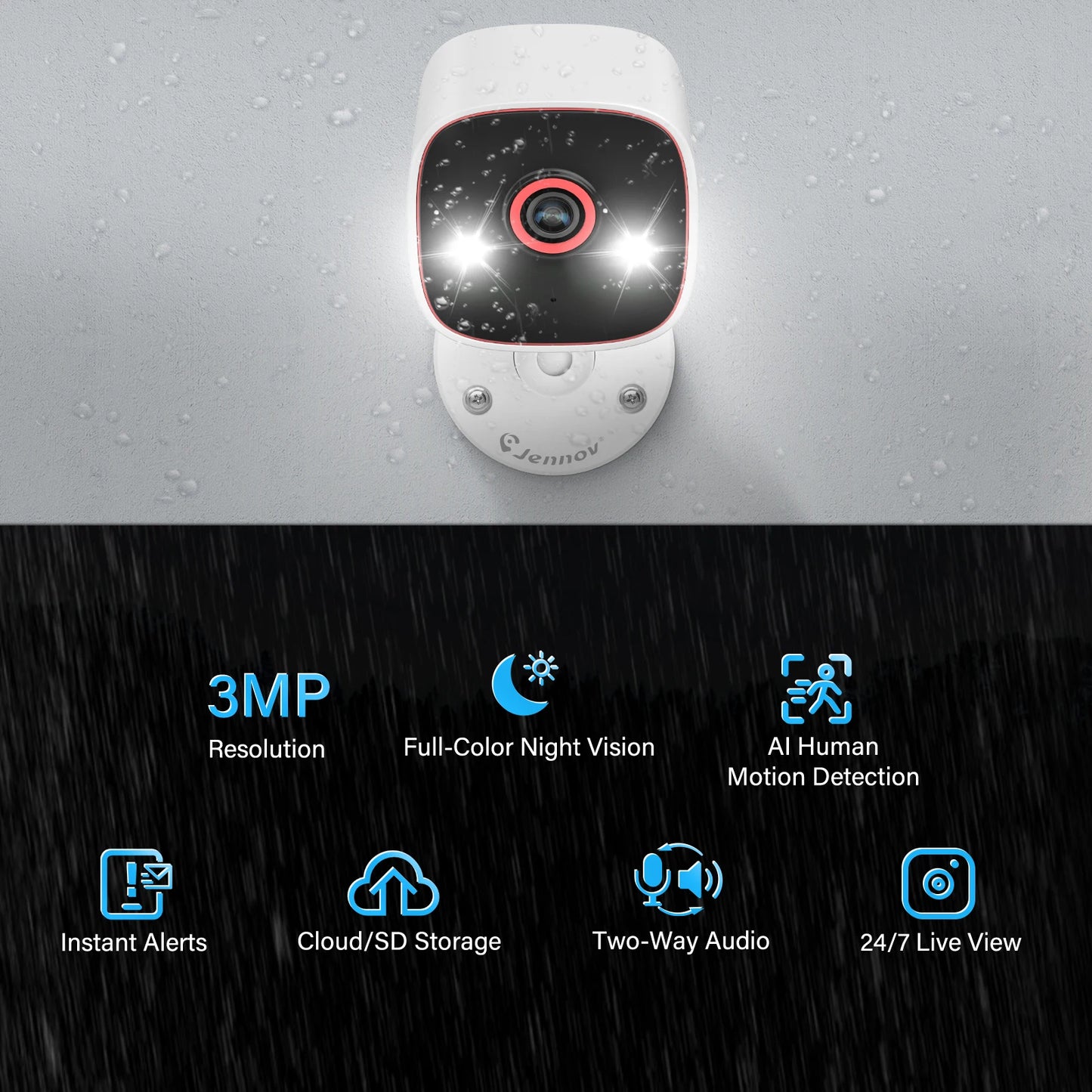 Hi-Definition Indoor/Outdoor Security Camera
