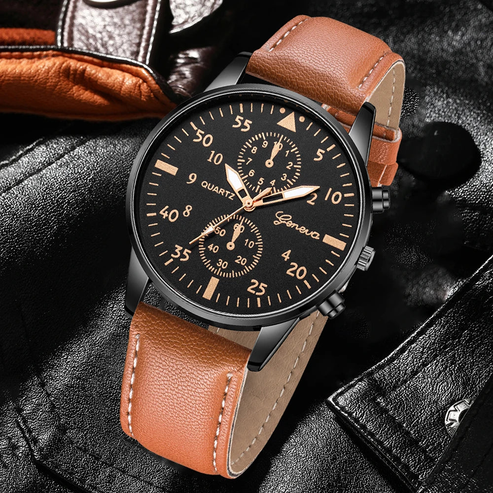 Luxury Men's Watch - Pack of 3