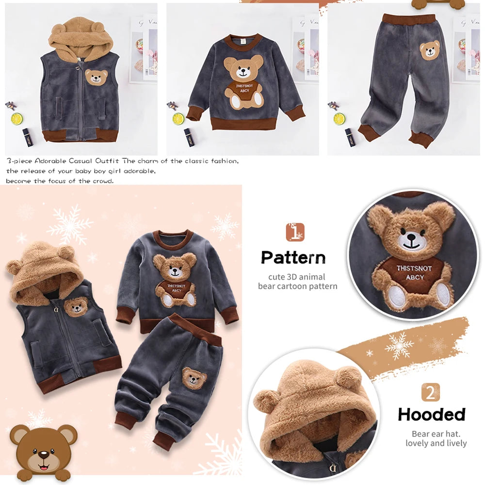 Baby and Toddler 3-piece Sweatsuit
