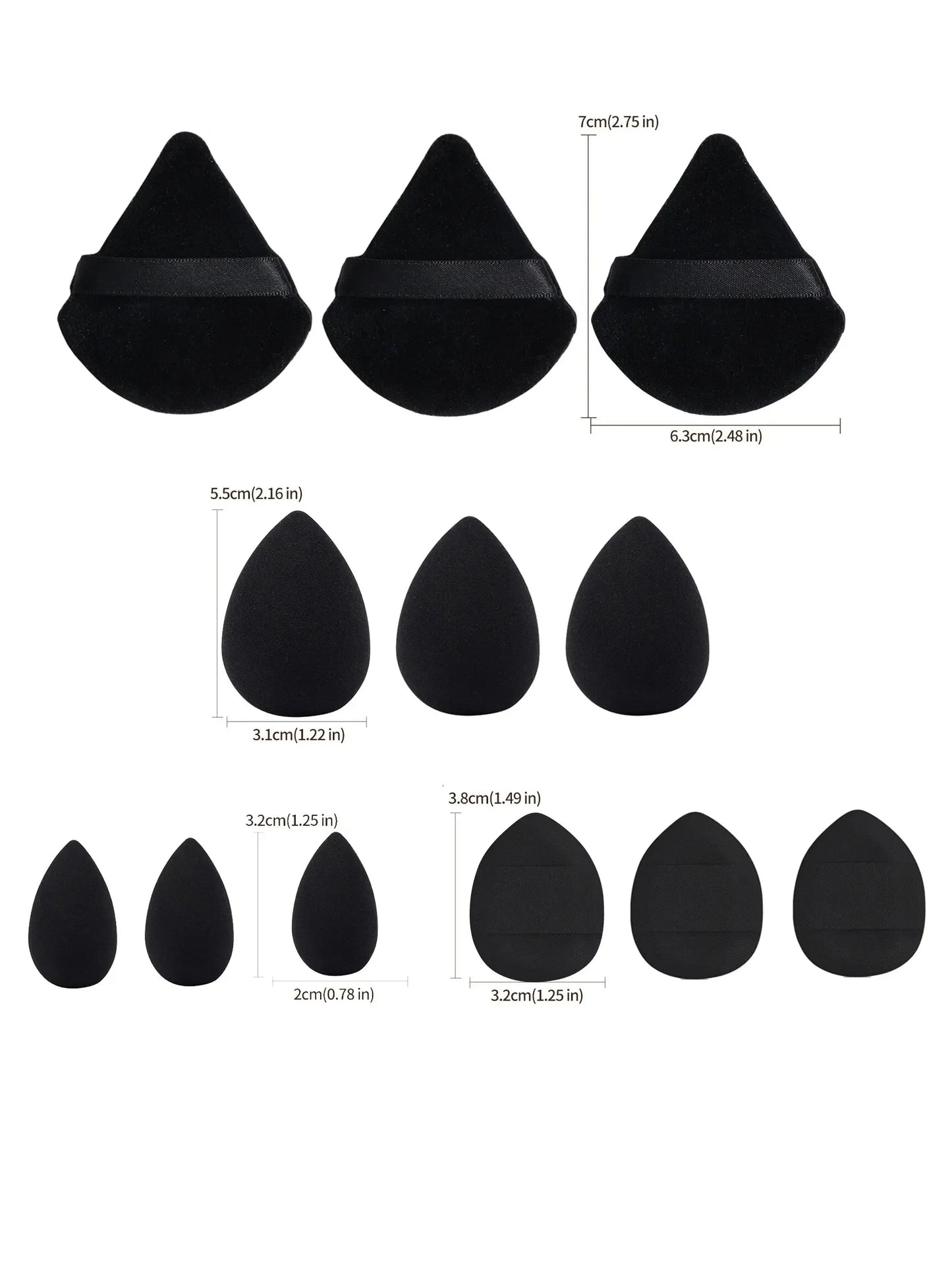 12-Piece Makeup Puff Kit