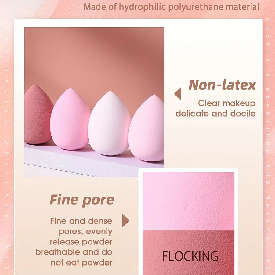 4-Piece Cosmetic Foundation Sponge Set