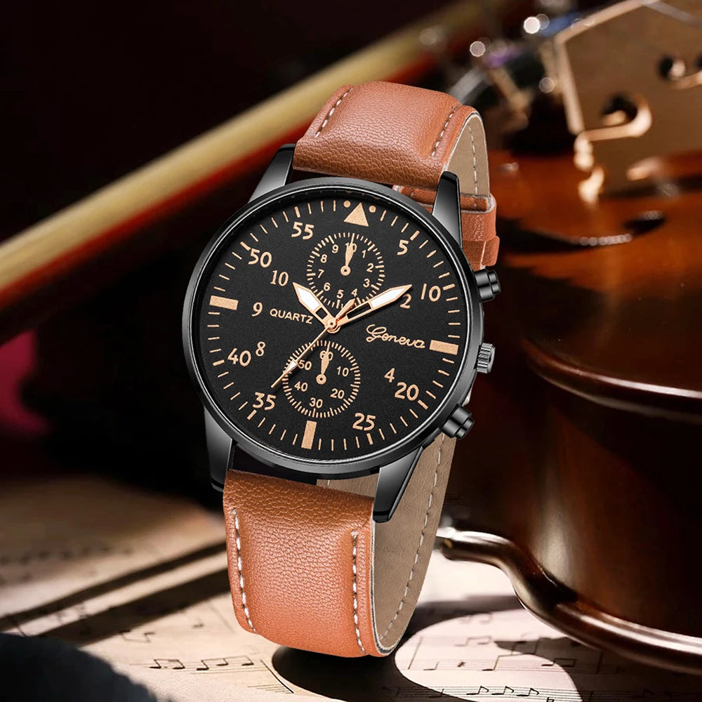 Luxury Men's Watch - Pack of 3