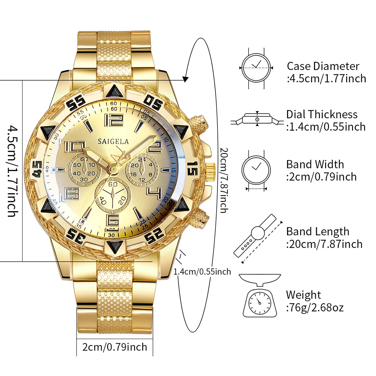 Luxury Men's Watch Set - 2-Piece