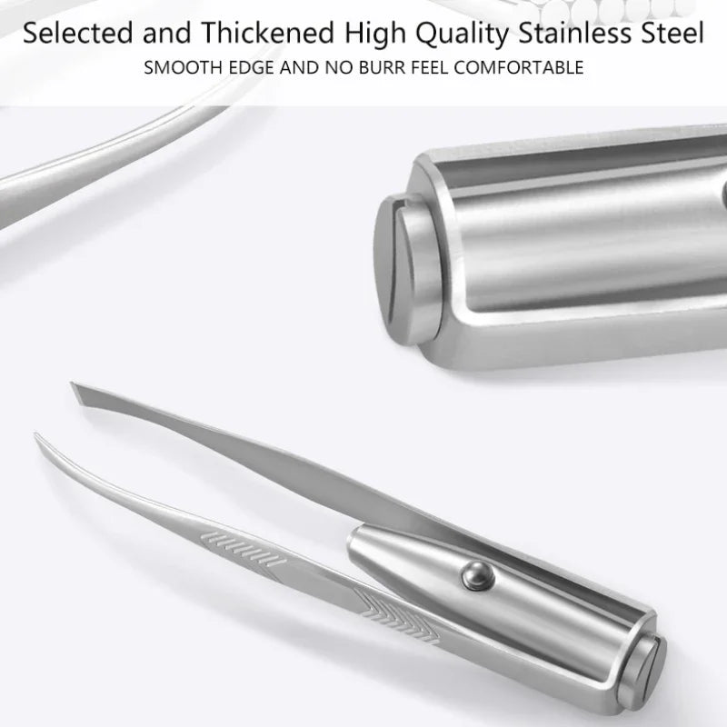 Tweezers With Built-In LED Light