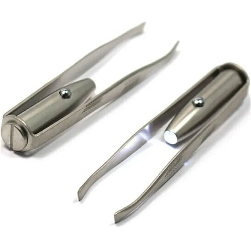 Tweezers With Built-In LED Light