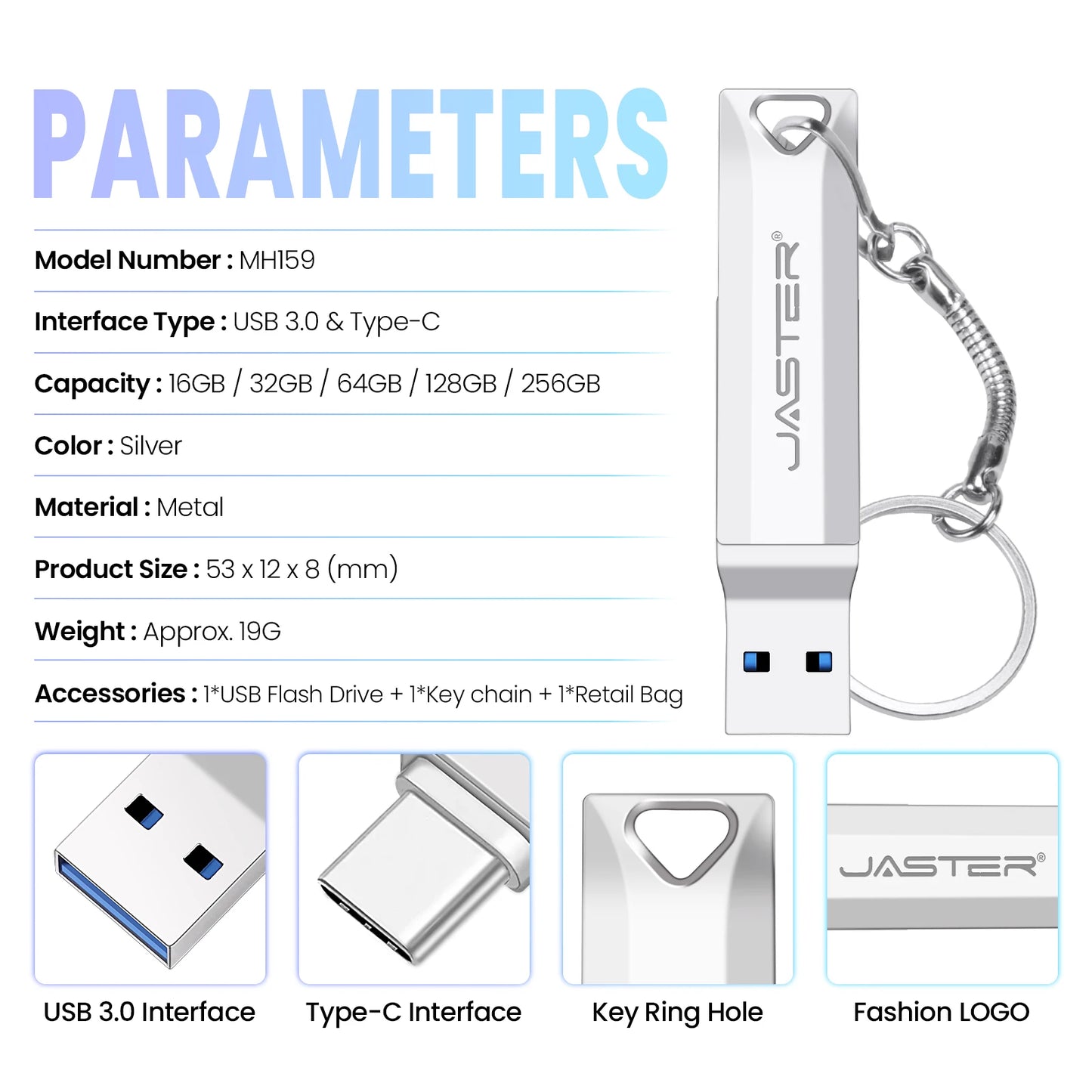 3.0 USB and Type-C Flash Drive