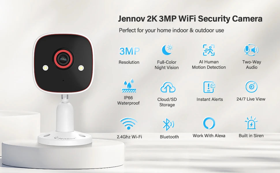 Hi-Definition Indoor/Outdoor Security Camera