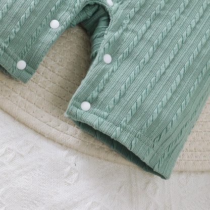 Baby Jumpsuit with Bear Patch