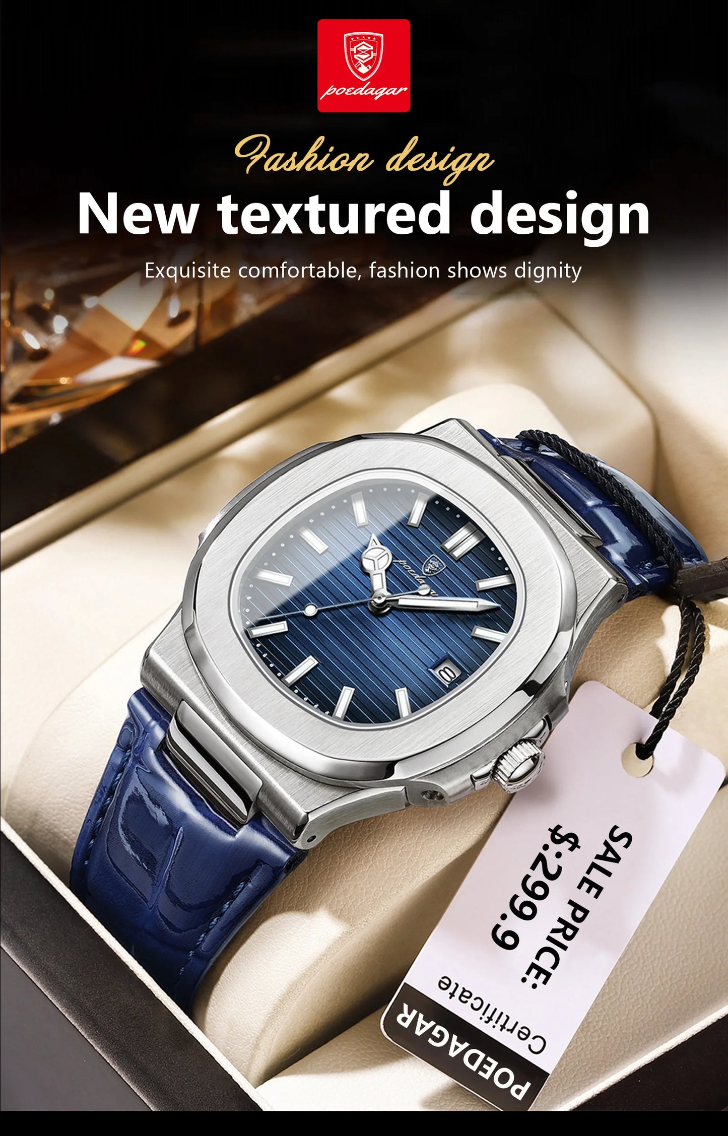 POEDAGAR Luxury Men's Wristwatch