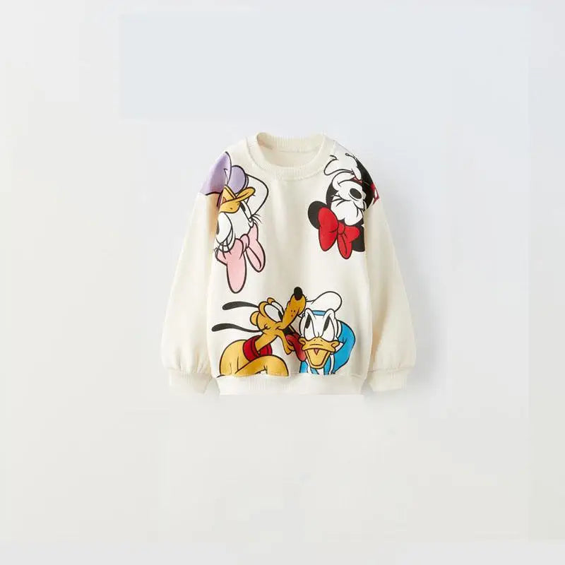 Girl's Sweaters - Minnie Mouse Print