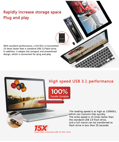 Sandisk 3.0 USB Flash Drive 32-512Gb
