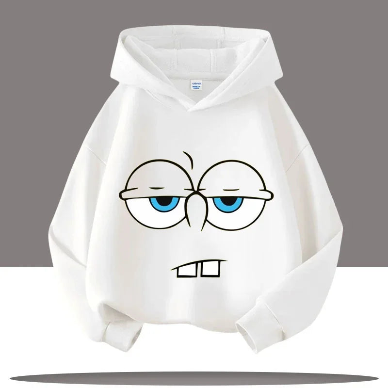 SpongeBob Face Cartoon Children's Hooded Sweatshirt