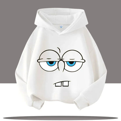 SpongeBob Face Cartoon Children's Hooded Sweatshirt