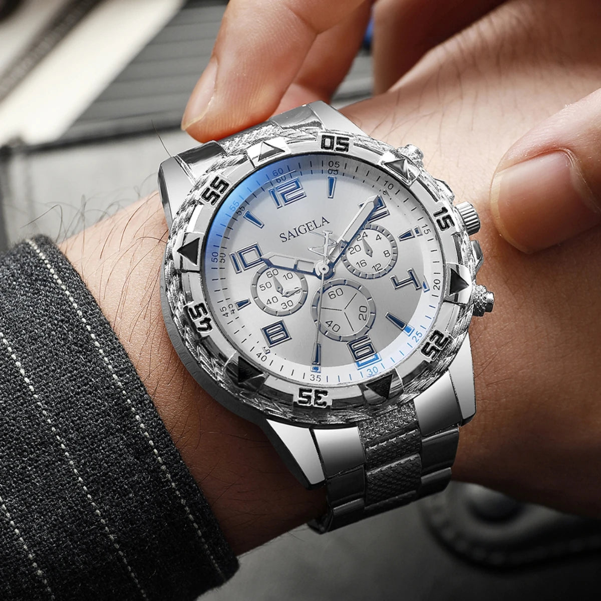 Luxury Men's Watch Set - 2-Piece