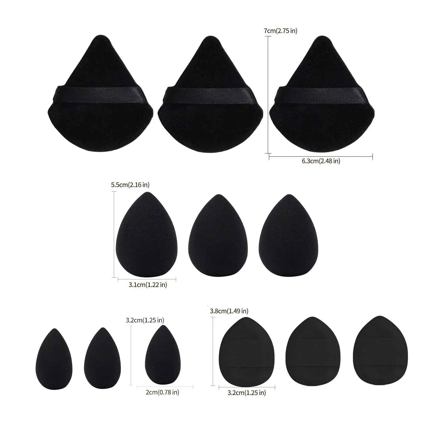 12-Piece Makeup Puff Kit