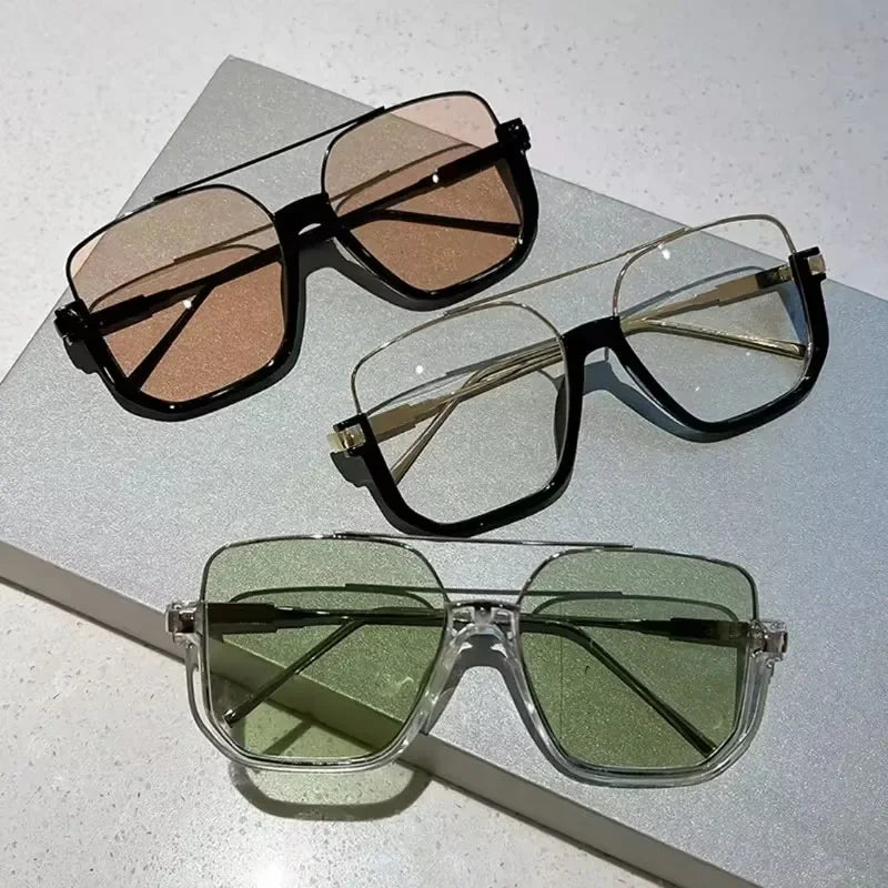 Trendy Polygonal Punk Sunglasses