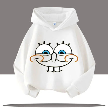 SpongeBob Face Cartoon Children's Hooded Sweatshirt