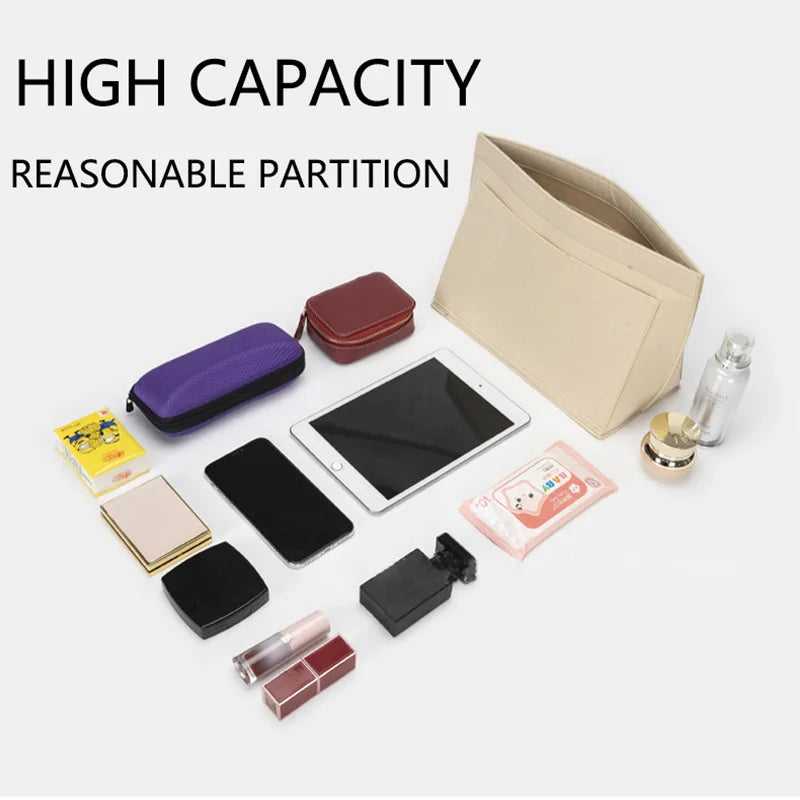 Felt Insert Organizer For Handbags