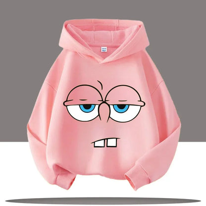 SpongeBob Face Cartoon Children's Hooded Sweatshirt