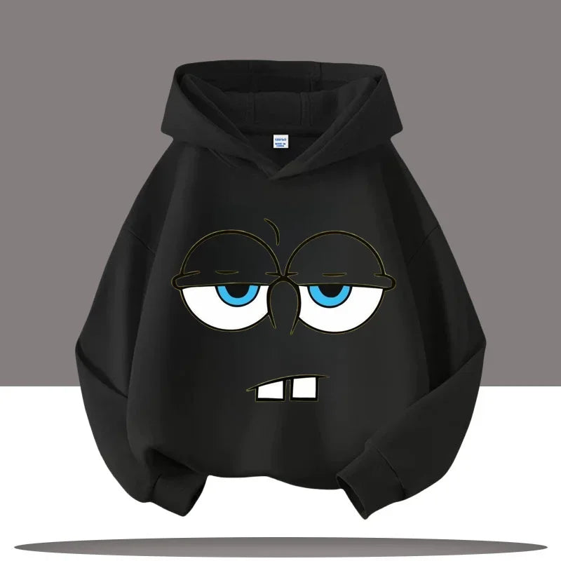 SpongeBob Face Cartoon Children's Hooded Sweatshirt