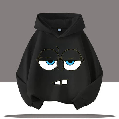 SpongeBob Face Cartoon Children's Hooded Sweatshirt