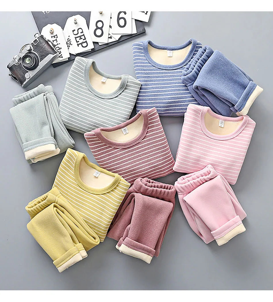 Children's Striped Pajama Sets
