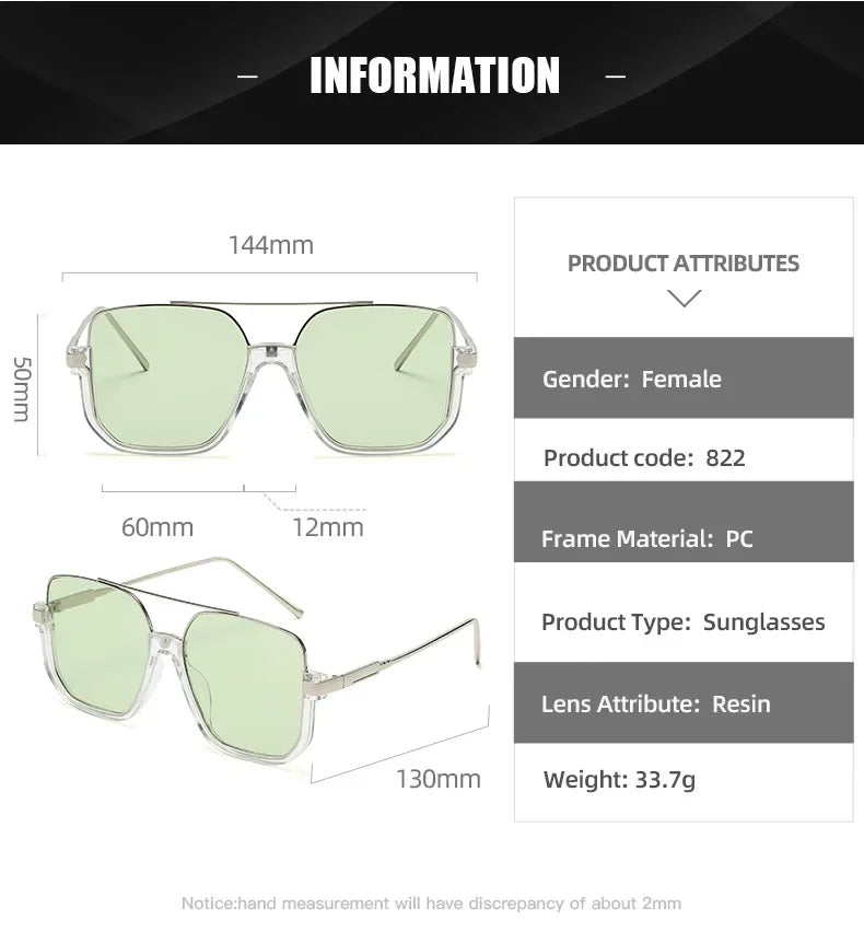 Trendy Polygonal Punk Sunglasses