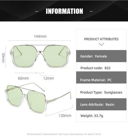 Trendy Polygonal Punk Sunglasses