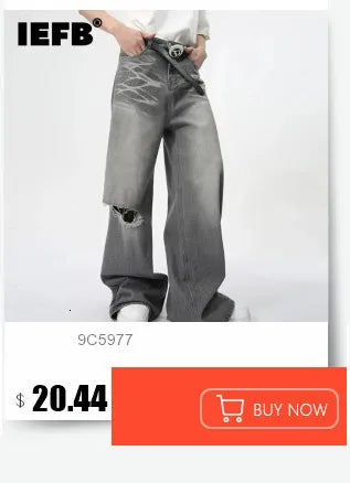 IEFB Summer Men's Denim Pants