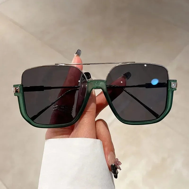 Trendy Polygonal Punk Sunglasses