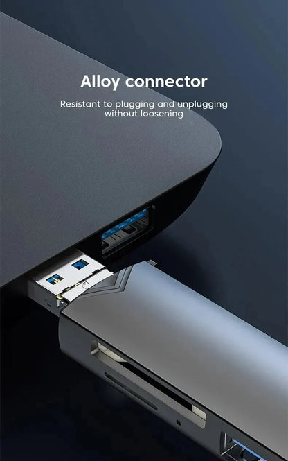 6-in-1 USB 3.0 Flash Drive and Card Reader