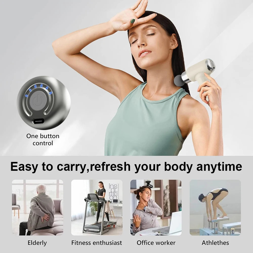 Stylish Portable Deep Tissue Massage Gun