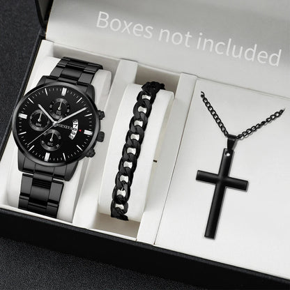 3-Piece Men's Watch Set