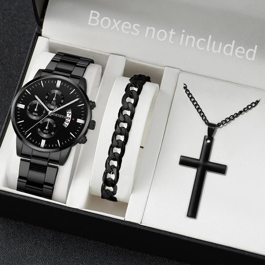 3-Piece Men's Watch Set