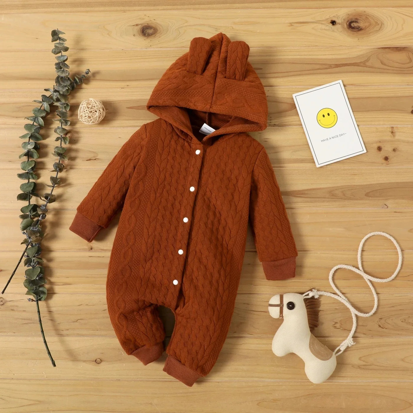 Baby Hooded Rompers