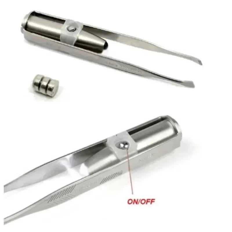 Tweezers With Built-In LED Light