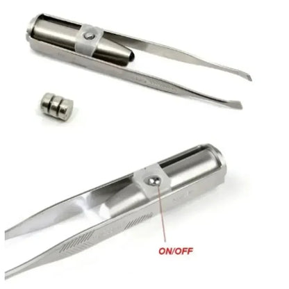 Tweezers With Built-In LED Light