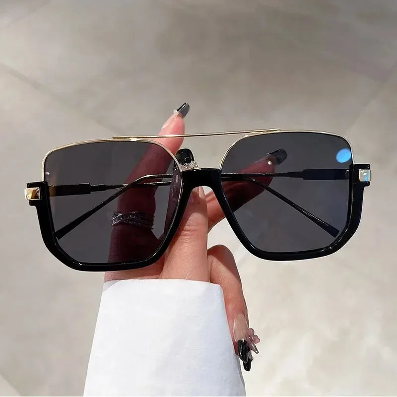 Trendy Polygonal Punk Sunglasses