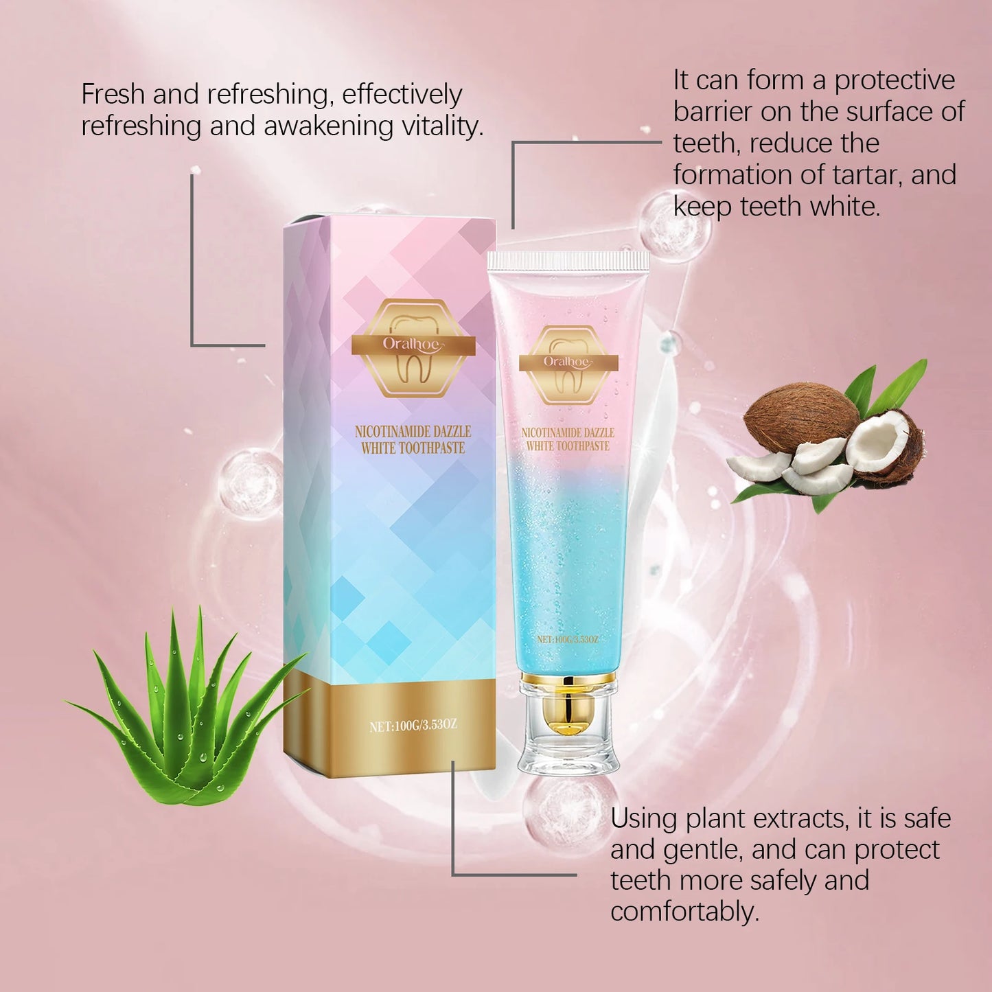 Oralhoe Niacinamide Whitening Toothpaste