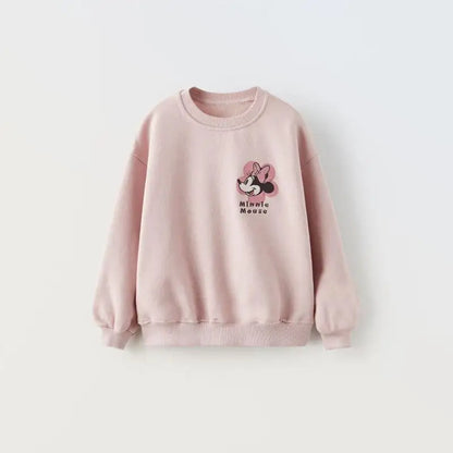 Girl's Sweaters - Minnie Mouse Print