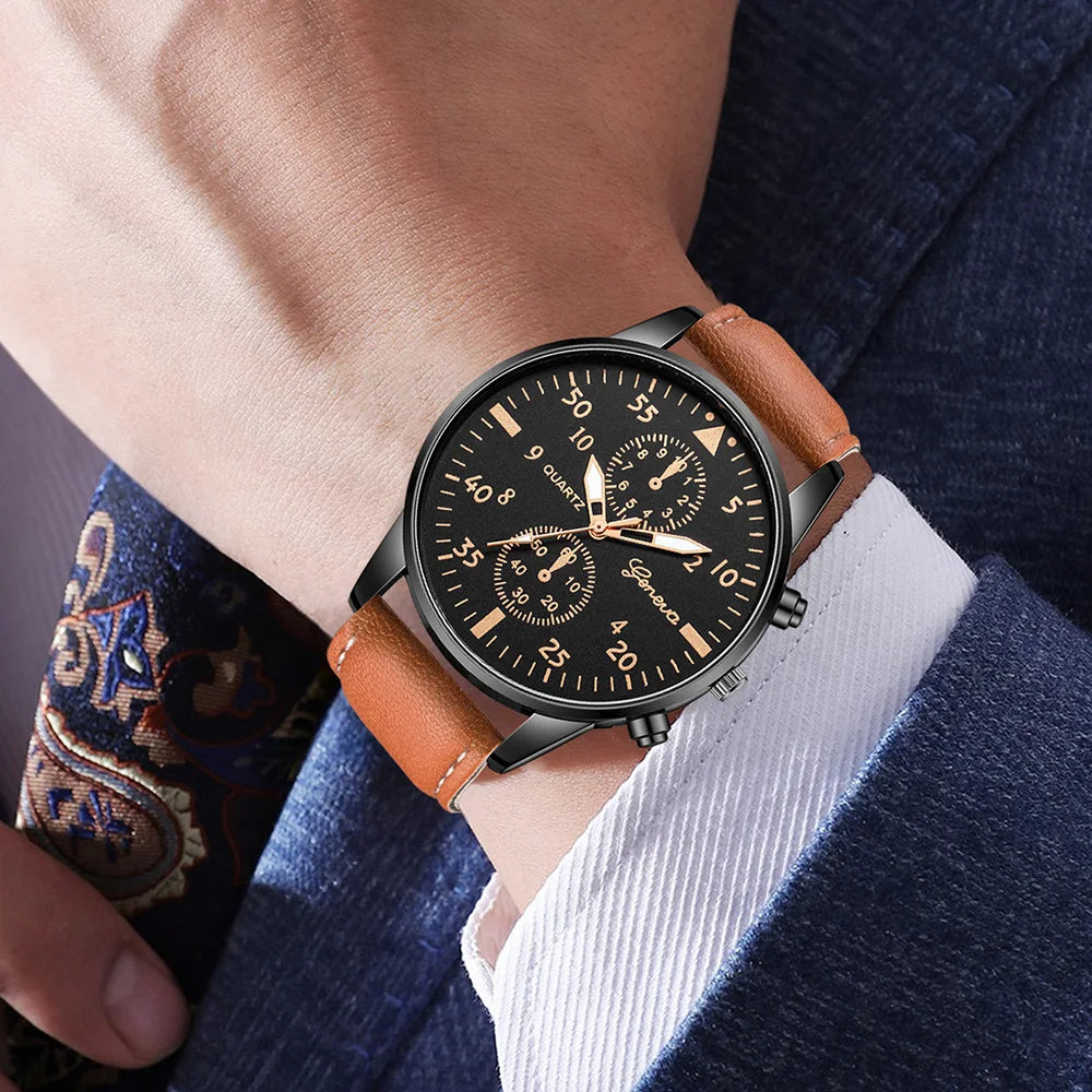 Luxury Men's Watch - Pack of 3