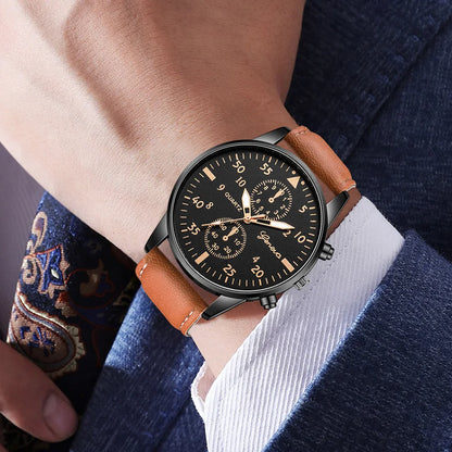 Luxury Men's Watch - Pack of 3