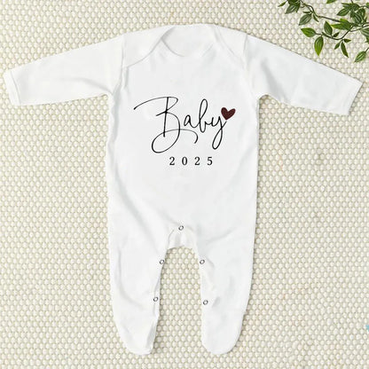 Baby Announcement Baby Sleepsuit