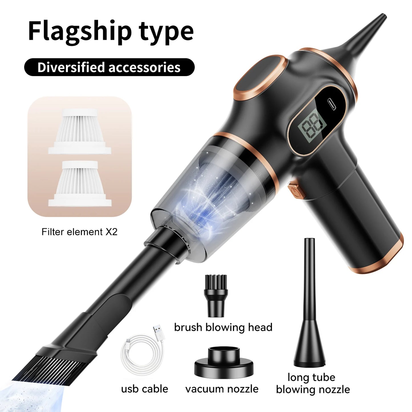 Handheld Portable Vacuum Cleaner & Blower