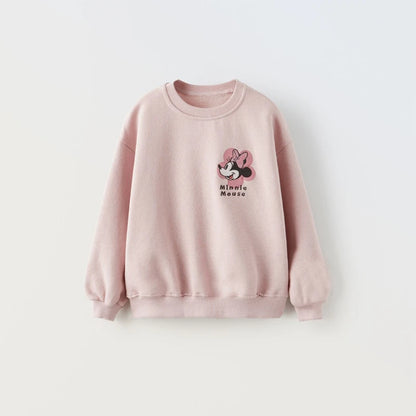 Girl's Sweaters - Minnie Mouse Print