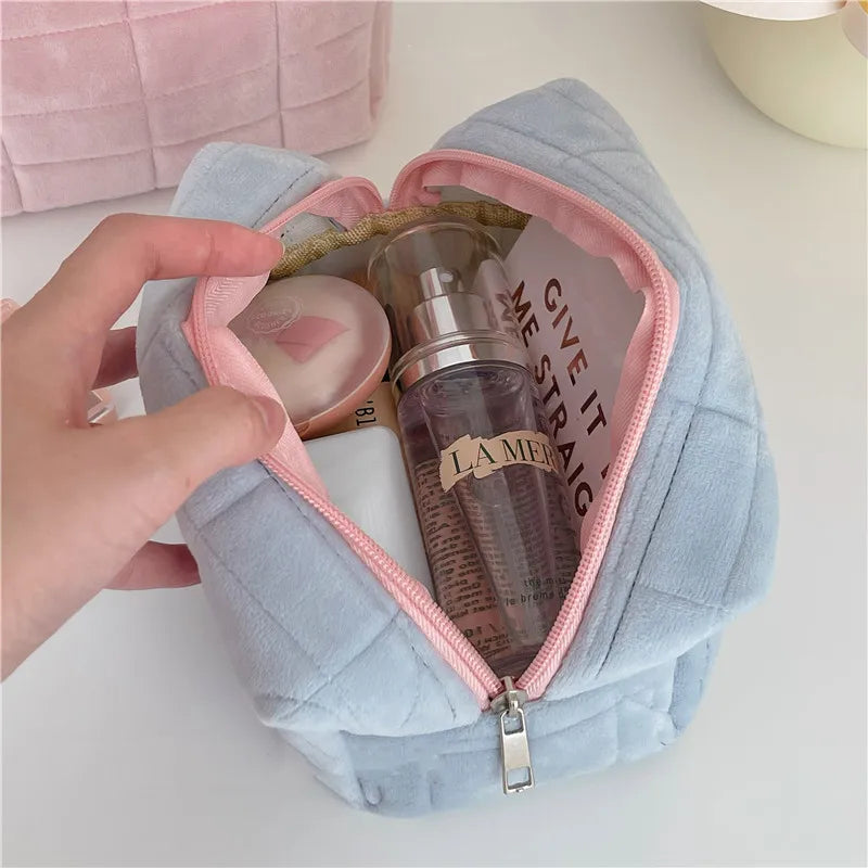Solid Fur Cosmetic Storage Bag