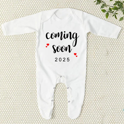 Baby Announcement Baby Sleepsuit