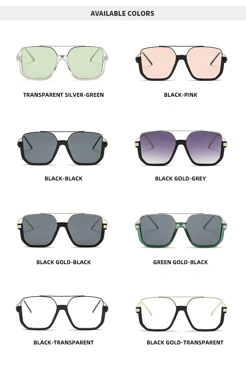 Trendy Polygonal Punk Sunglasses